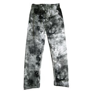 Predagear Boys Tie‑Dye Jogger Pants Black & Gray Size 8-9 Athleisure Activewear